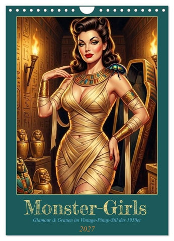 Monster-Girls (Wandkalender 2027 DIN A4 hoch), CALVENDO Monatskalender
