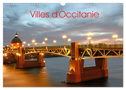 Villes d'Occitanie (Calendrier mural 2027 DIN A3 vertical), CALVENDO calendrier mensuel