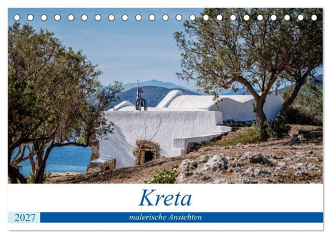 Kreta - malerische Ansichten (Tischkalender 2027 DIN A5 quer), CALVENDO Monatskalender
