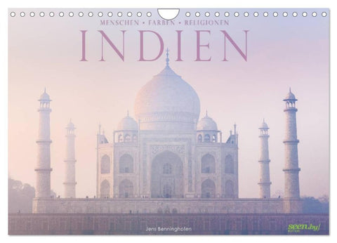 Indien: Menschen ¿ Farben ¿ Religionen (Wandkalender 2027 DIN A4 quer), CALVENDO Monatskalender