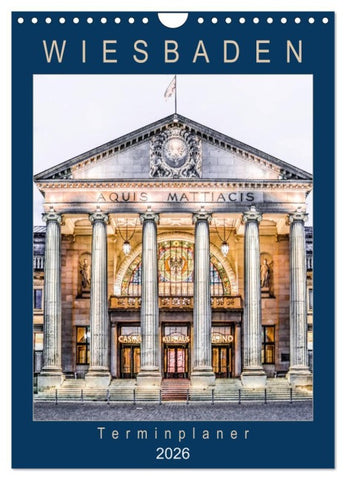 Wiesbaden Terminplaner (Wandkalender 2026 DIN A4 hoch), CALVENDO Monatskalender