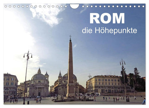 Rom - die Höhepunkte (Wandkalender 2026 DIN A4 quer), CALVENDO Monatskalender