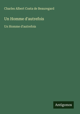 Un Homme d'autrefois