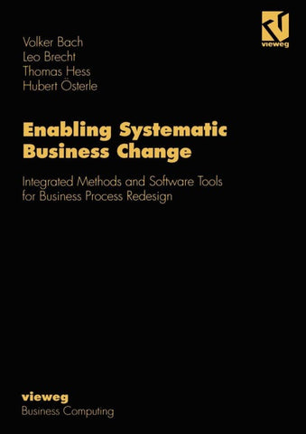 Enabling Systematic Business Change