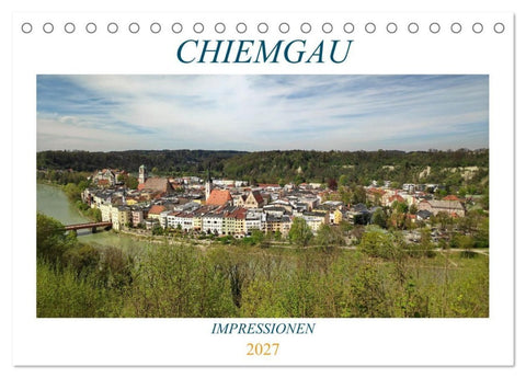 Chiemgau - Impressionen (Tischkalender 2027 DIN A5 quer), CALVENDO Monatskalender