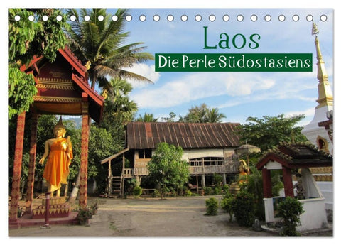 Laos - Die Perle Südostasiens (Tischkalender 2027 DIN A5 quer), CALVENDO Monatskalender