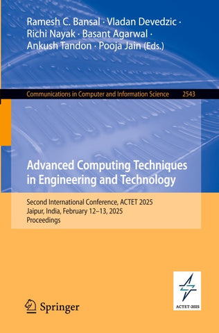 Advanced Computing Techniques in Engineering and Technology