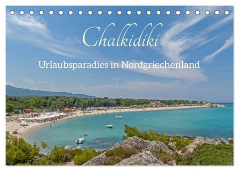 Chalkidiki - Urlaubsparadies in Nordgriechenland (Tischkalender 2027 DIN A5 quer), CALVENDO Monatskalender