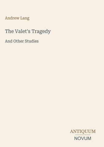 The Valet's Tragedy
