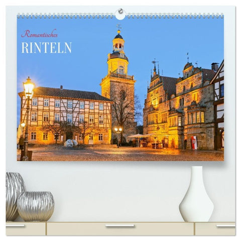 Romantisches RINTELN (hochwertiger Premium Wandkalender 2026 DIN A2 quer), Kunstdruck in Hochglanz