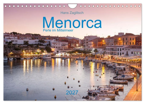Menorca - Perle im MIttelmeer (Wandkalender 2027 DIN A4 quer), CALVENDO Monatskalender