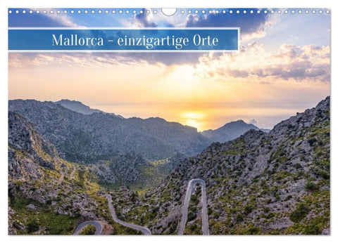 Mallorca - einzigartige Orte (Wandkalender 2027 DIN A3 quer), CALVENDO Monatskalender