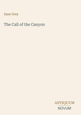 The Call of the Canyon