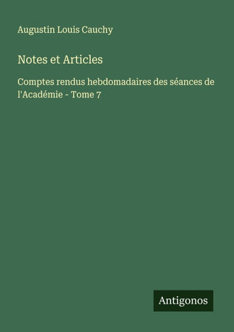 Notes et Articles