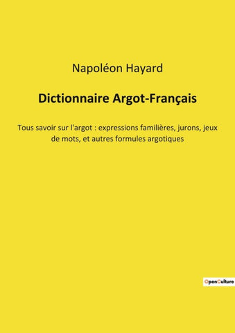 Dictionnaire Argot-Français