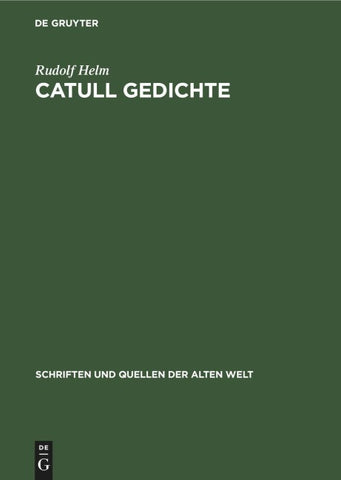 Catull Gedichte