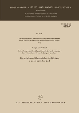 Die sozialen und ökonomischen Verhältnisse in einem iranischen Dorf