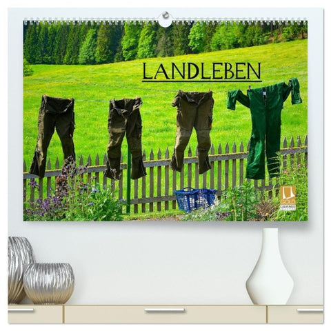 Landleben (hochwertiger Premium Wandkalender 2027 DIN A2 quer), Kunstdruck in Hochglanz