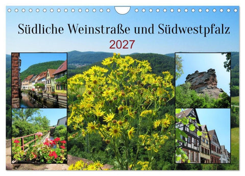 Südliche Weinstraße und Südwestpfalz (Wandkalender 2027 DIN A4 quer), CALVENDO Monatskalender