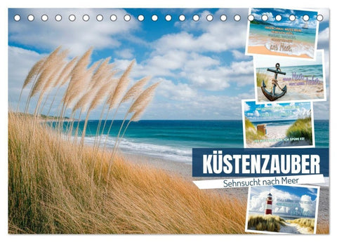 KÜSTENZAUBER Sehnsucht nach Meer (Tischkalender 2027 DIN A5 quer), CALVENDO Monatskalender