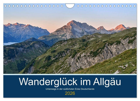 Wanderglück im Allgäu (Wandkalender 2026 DIN A4 quer), CALVENDO Monatskalender