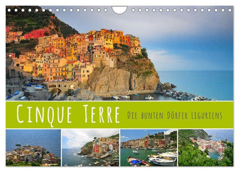Cinque Terre - die bunten Dörfer Liguriens (Wandkalender 2027 DIN A4 quer), CALVENDO Monatskalender