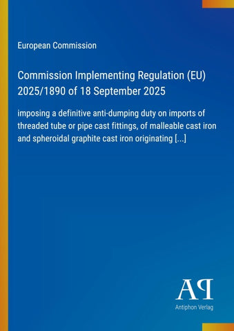 Commission Implementing Regulation (EU) 2025/1890 of 18 September 2025