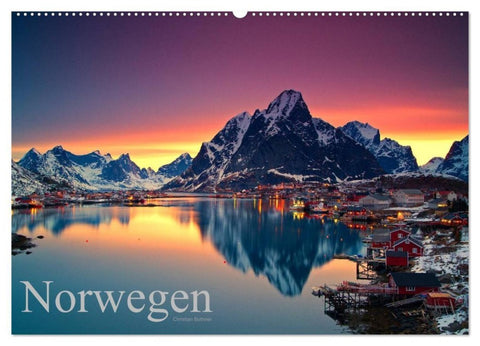 Norwegen (Wandkalender 2027 DIN A2 quer), CALVENDO Monatskalender
