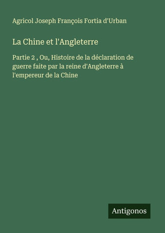 La Chine et l'Angleterre