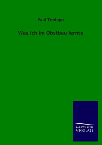Was ich im Obstbau lernte