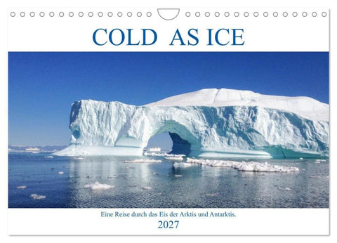 Cold as Ice - Eindrücke aus Arktis und Antarktis (Wandkalender 2027 DIN A4 quer), CALVENDO Monatskalender