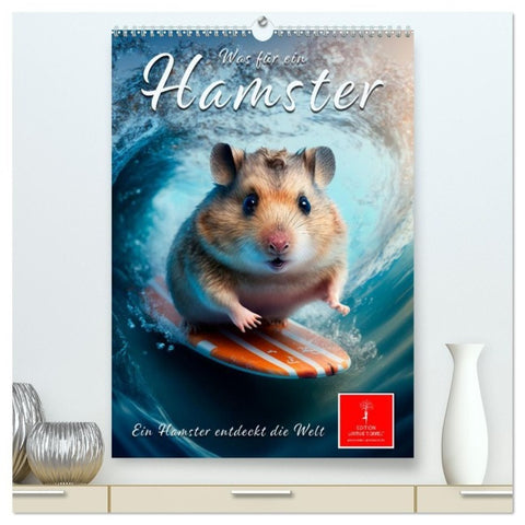 Was für ein Hamster (hochwertiger Premium Wandkalender 2027 DIN A2 hoch), Kunstdruck in Hochglanz