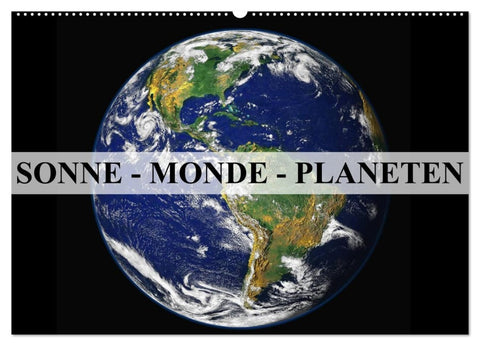 Sonne, Monde und Planeten (Wandkalender 2026 DIN A2 quer), CALVENDO Monatskalender