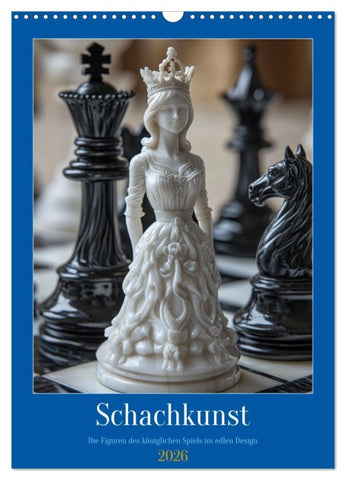 Schachkunst (Wandkalender 2026 DIN A3 hoch), CALVENDO Monatskalender