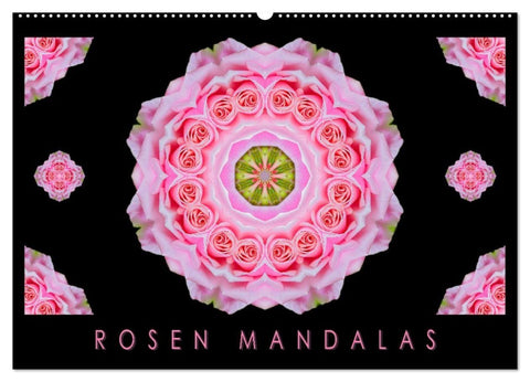 ROSEN MANDALAS (Wandkalender 2027 DIN A2 quer), CALVENDO Monatskalender