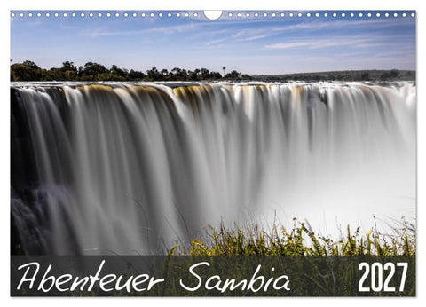 Abenteuer Sambia (Wandkalender 2027 DIN A3 quer), CALVENDO Monatskalender