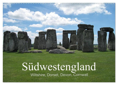 Südwestengland (Wandkalender 2027 DIN A2 quer), CALVENDO Monatskalender