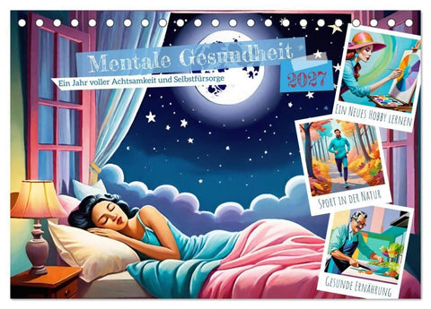 Mentale Gesundheit (Tischkalender 2027 DIN A5 quer), CALVENDO Monatskalender