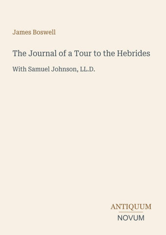 The Journal of a Tour to the Hebrides