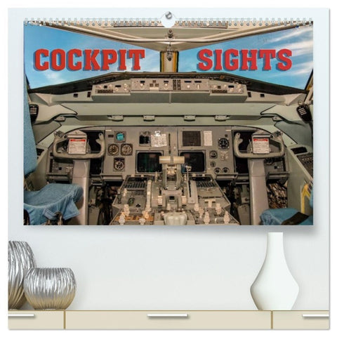 Cockpit sights (High Quality Premium Wall Calendar 2026 DIN A2 landscape),CALVENDO 12 Month Wall Calendar