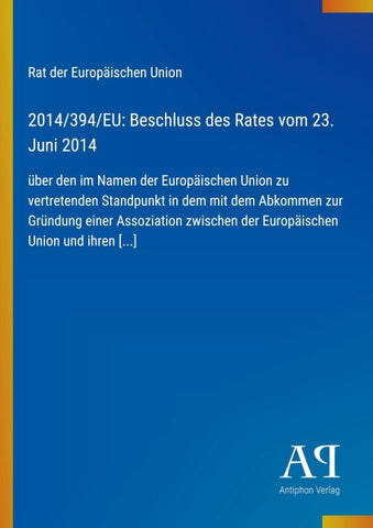 2014/394/EU: Beschluss des Rates vom 23. Juni 2014