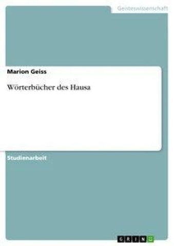Wörterbücher des Hausa