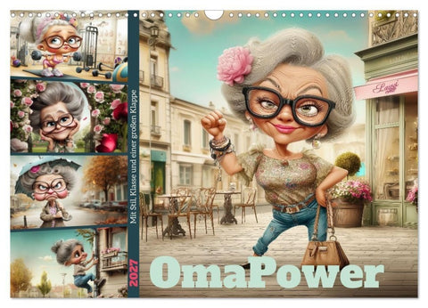 OmaPower (Wandkalender 2027 DIN A3 quer), CALVENDO Monatskalender