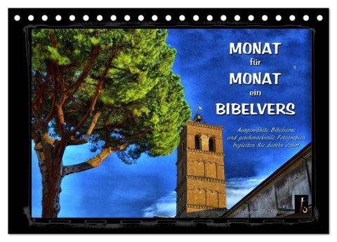 Monat für Monat ein Bibelvers (Tischkalender 2027 DIN A5 quer), CALVENDO Monatskalender