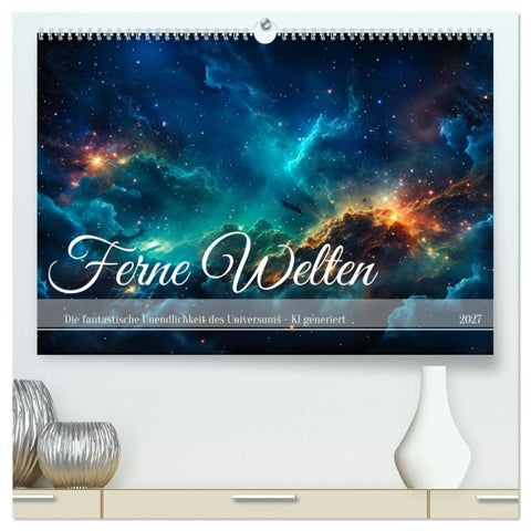 Ferne Welten (hochwertiger Premium Wandkalender 2027 DIN A2 quer), Kunstdruck in Hochglanz
