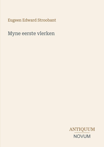 Myne eerste vlerken