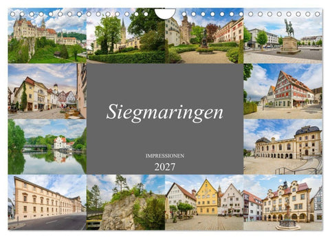 Sigmaringen Impressionen (Wandkalender 2027 DIN A4 quer), CALVENDO Monatskalender