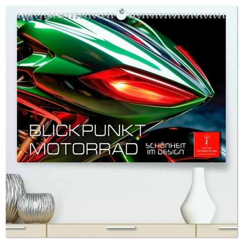 Blickpunkt Motorrad Schönheit im Design (hochwertiger Premium Wandkalender 2027 DIN A2 quer), Kunstdruck in Hochglanz