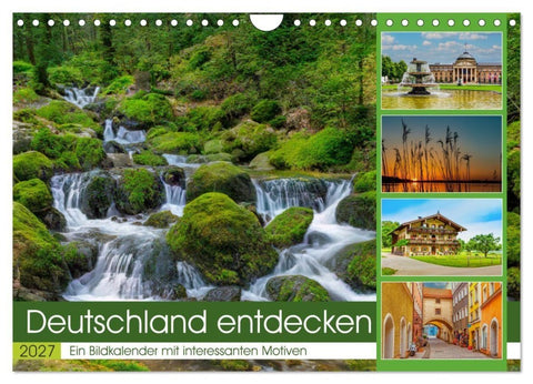 Deutschland entdecken (Wandkalender 2027 DIN A4 quer), CALVENDO Monatskalender