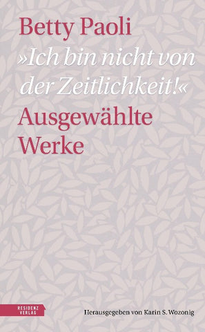 „Ich bin nicht von der Zeitlichkeit“